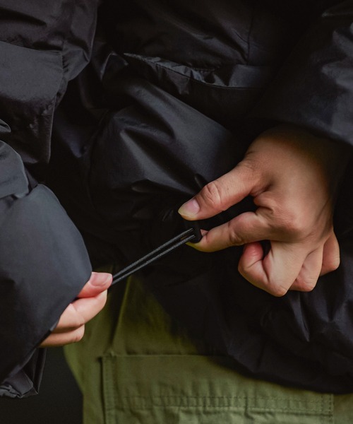 REMI RELIEF（レミレリーフ）の「REMI RELIEF 超軽量ナイロンアウトドアダウンJKTフーディー RN27353002（ダウンジャケット/コート・メンズ・ブラック・LARGE/MEDIUM）」の11枚目の写真