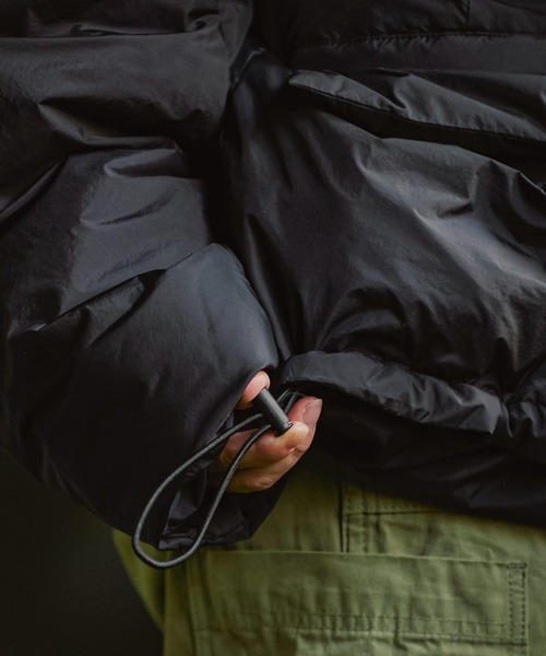 REMI RELIEF（レミレリーフ）の「REMI RELIEF 超軽量ナイロンアウトドアダウンJKTフーディー RN27353002（ダウンジャケット/コート・メンズ・ブラック・LARGE/MEDIUM）」の10枚目の写真