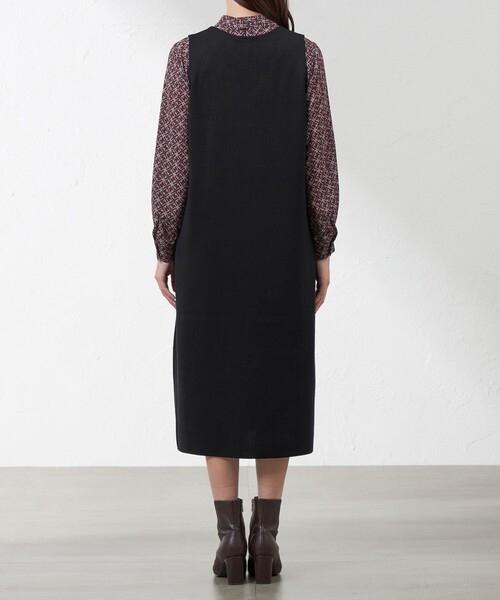 AMACA 三陽商会　ミラノリブジャンドレ AMACA アマカ ミラノリブジャンドレ ジャンパースカート - メルカリ