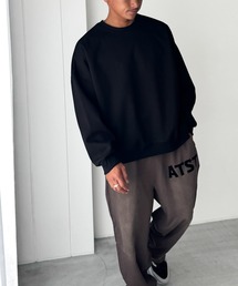 Lサイズ♡　メンズ長袖　スウェット　黒♡ STAYGOLD】 LA ロゴ刺繍 ルーズスウェット 【セットアップ可能】/ LA