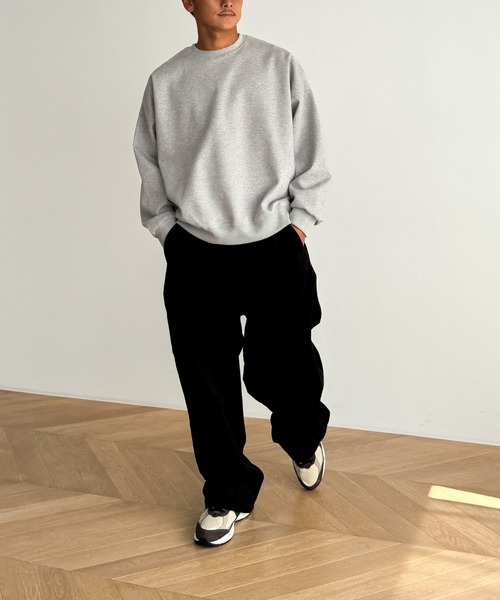 CANAL JEAN（キャナルジーン）の「choice_cnl　ベーシックオーバースウェット（スウェット・レディース・グレー/杢グレー/ブラック・ONE SIZE）」の7枚目の写真