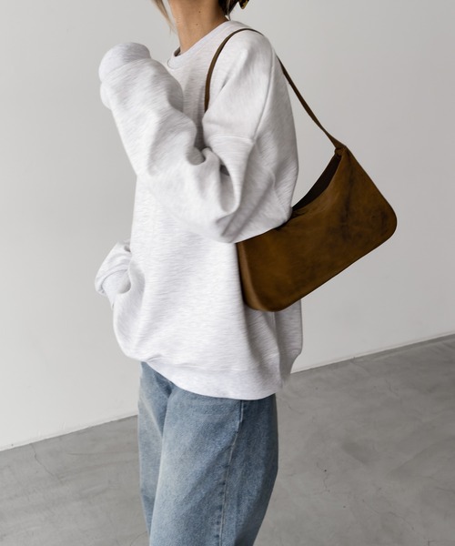 CANAL JEAN（キャナルジーン）の「choice_cnl　ベーシックオーバースウェット（スウェット・レディース・グレー/杢グレー/ブラック・ONE SIZE）」の8枚目の写真