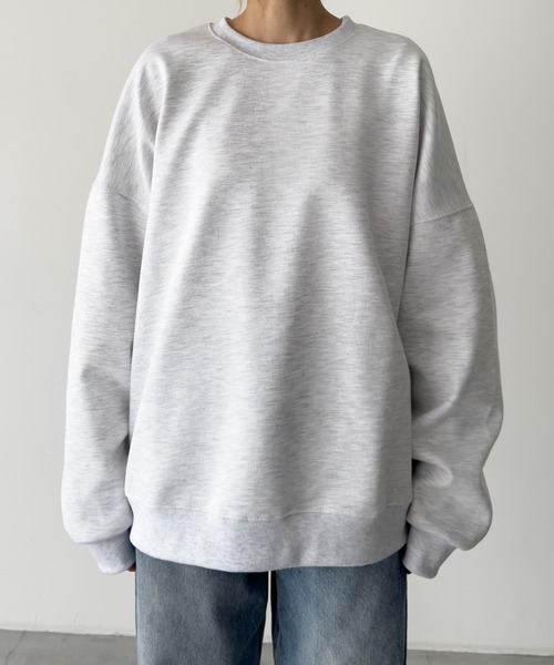 CANAL JEAN（キャナルジーン）の「choice_cnl　ベーシックオーバースウェット（スウェット・レディース・グレー/杢グレー/ブラック・ONE SIZE）」の18枚目の写真