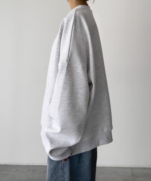 CANAL JEAN（キャナルジーン）の「choice_cnl　ベーシックオーバースウェット（スウェット・レディース・グレー/杢グレー/ブラック・ONE SIZE）」の19枚目の写真