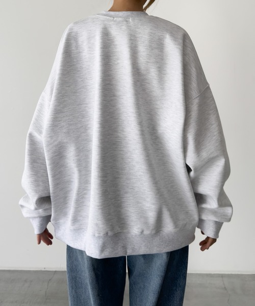 CANAL JEAN（キャナルジーン）の「choice_cnl　ベーシックオーバースウェット（スウェット・レディース・グレー/杢グレー/ブラック・ONE SIZE）」の20枚目の写真