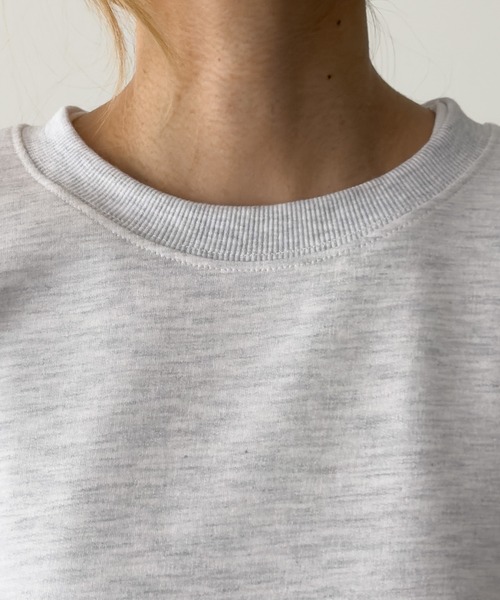 CANAL JEAN（キャナルジーン）の「choice_cnl　ベーシックオーバースウェット（スウェット・レディース・グレー/杢グレー/ブラック・ONE SIZE）」の21枚目の写真