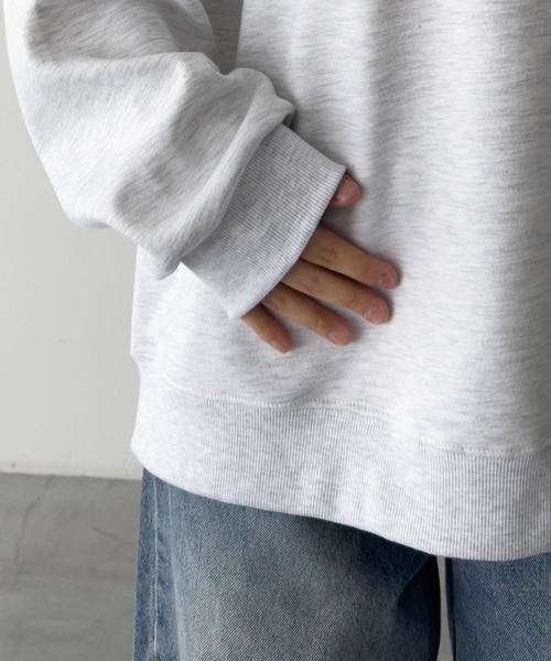 CANAL JEAN（キャナルジーン）の「choice_cnl　ベーシックオーバースウェット（スウェット・レディース・グレー/杢グレー/ブラック・ONE SIZE）」の22枚目の写真