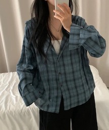 almo（アルモ）の「【LAMPOON】オーバーサイズチェックシャツパーカー（パーカー）」