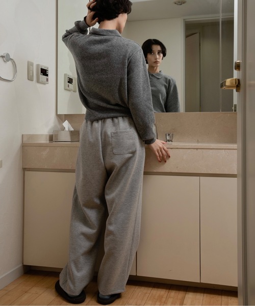 lawgy(ラウジー)の「lawgy original logo embroidery sweat pants / ラウジーオリジナルロゴエンブロイダリースウェットパンツ(スウェットパンツ・レディース・ヘザーグレー/アイボリー/ブラウン・FREE)」の20枚目の写真