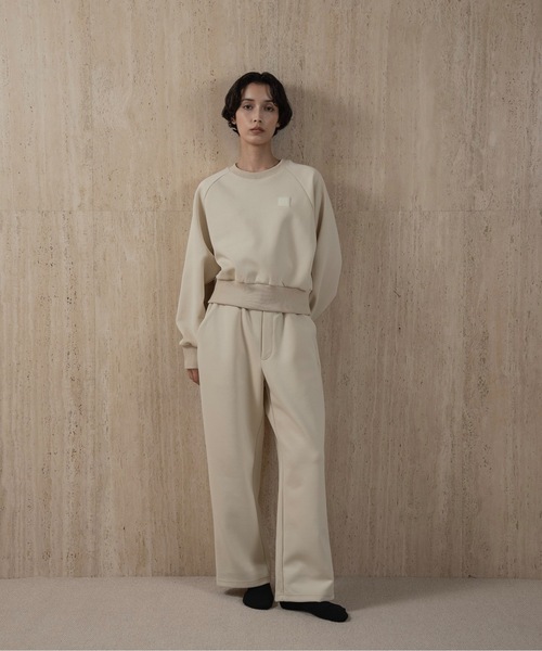 lawgy(ラウジー)の「lawgy original logo embroidery sweat pants / ラウジーオリジナルロゴエンブロイダリースウェットパンツ(スウェットパンツ・レディース・ヘザーグレー/アイボリー/ブラウン・FREE)」の7枚目の写真