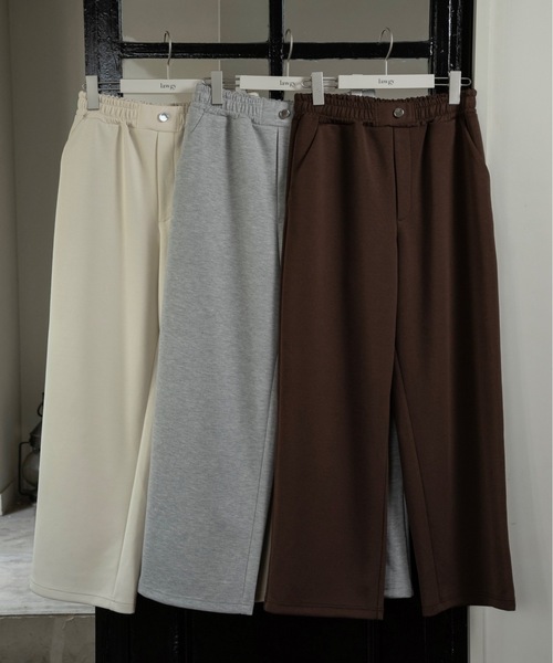 lawgy(ラウジー)の「lawgy original logo embroidery sweat pants / ラウジーオリジナルロゴエンブロイダリースウェットパンツ(スウェットパンツ・レディース・ヘザーグレー/アイボリー/ブラウン・FREE)」の4枚目の写真