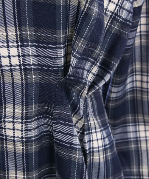 clear（クリア）の「チェックシャツミニワンピース［大人 カジュアル 着回し力抜群］≪AW新作≫（ワンピース・レディース・ブラウン/ネイビー・F）」の14枚目の写真