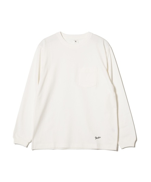 NUMBER (N)INE(ナンバーナイン)の「【NUMBER(N)INE】LONGSLEEVE POCKET Tee / ナンバーナイン 裾ロゴ 長袖 ポケット Tシャツ(Tシャツ/カットソー・メンズ・ホワイト/チャコールグレー/ブラック・M/L/XL)」の1枚目の写真
