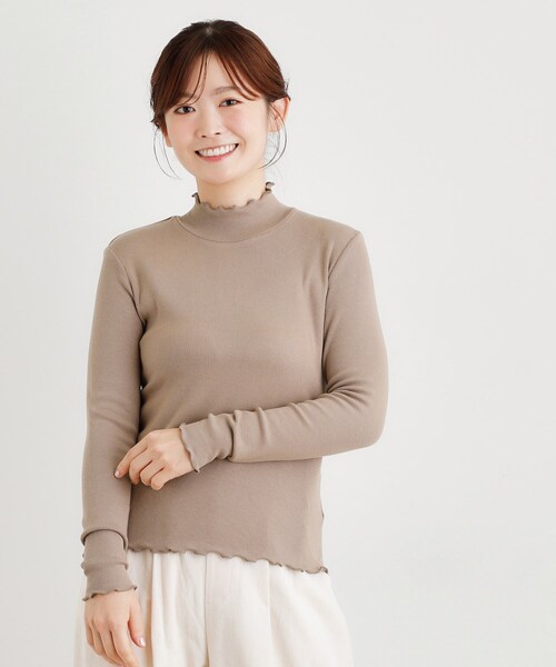 LAURA ASHLEY(ローラアシュレイ)の「【定番人気アイテム!裏起毛】メロウエラスティックタートルプルオーバー(Tシャツ/カットソー・レディース・ブラック/オフホワイト/ナチュラル・38/40)」の12枚目の写真