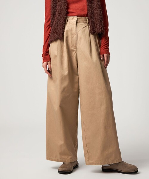 CITEN＞チノ3タックワイドパンツ（チノパンツ）｜CITEN（シテン