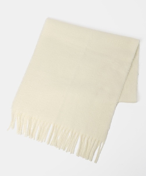 Andemiu（アンデミュウ）の「ブランケットマフラー571428（ストール/ショール・レディース・スミクロ/チェック/アイボリー・FREE）」の8枚目の写真