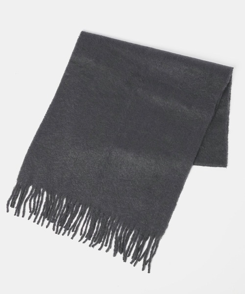 Andemiu（アンデミュウ）の「ブランケットマフラー571428（ストール/ショール・レディース・スミクロ/チェック/アイボリー・FREE）」の9枚目の写真