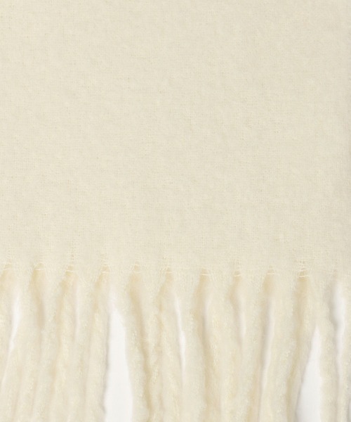 Andemiu（アンデミュウ）の「ブランケットマフラー571428（ストール/ショール・レディース・スミクロ/チェック/アイボリー・FREE）」の12枚目の写真