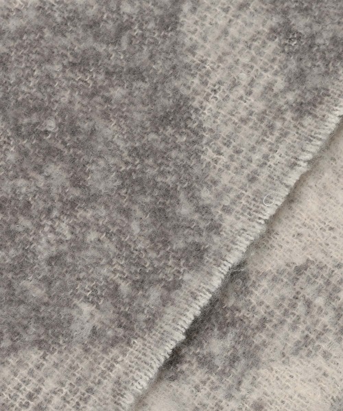 Andemiu（アンデミュウ）の「ブランケットマフラー571428（ストール/ショール・レディース・スミクロ/チェック/アイボリー・FREE）」の20枚目の写真