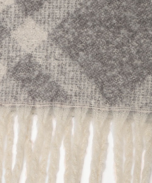 Andemiu（アンデミュウ）の「ブランケットマフラー571428（ストール/ショール・レディース・スミクロ/チェック/アイボリー・FREE）」の21枚目の写真