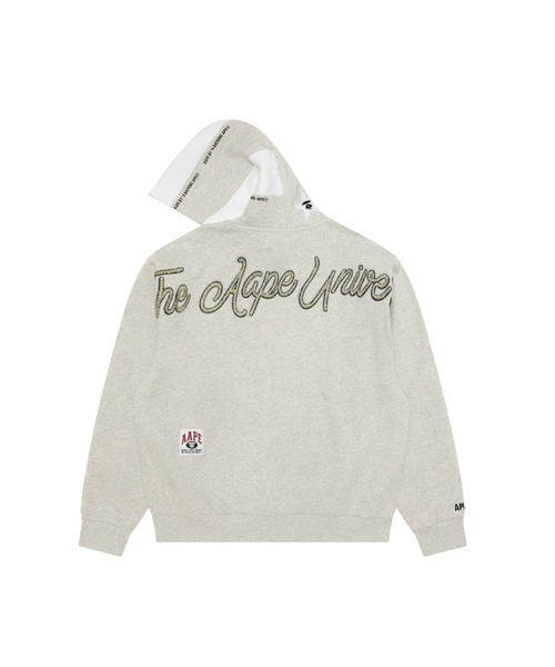 AAPE BY A BATHING APE（エーエイプバイアベイシングエイプ）の「AAPE BUTTON SWEAT HOODIE（パーカー・メンズ・オフホワイト・LARGE/MEDIUM/X-LARGE/SMALL/X-SMALL）」の2枚目の写真