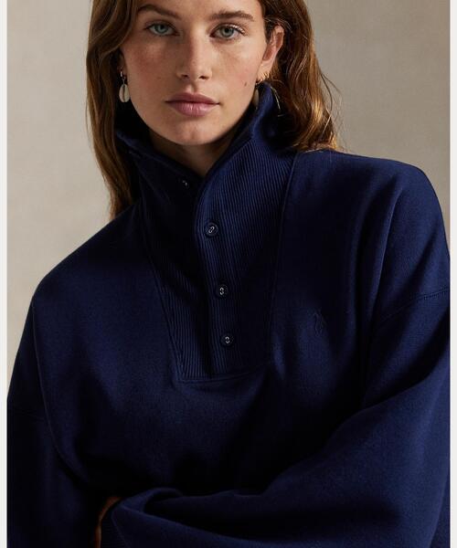 リブトリム モックネック プルオーバー（その他トップス）｜POLO RALPH