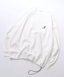 KANGOL/カンゴール 別注 ポンチ オーバーサイズ ワンポイント刺繍 ドローコード トレーナー スウェット レディース メンズ