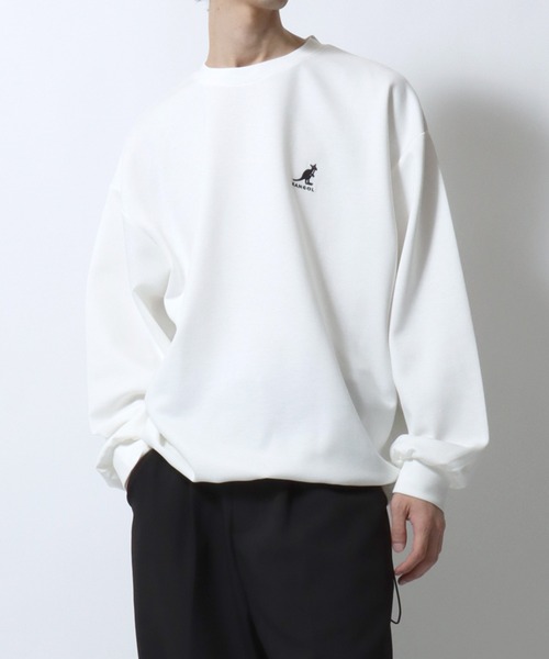 KANGOL(カンゴール)の「KANGOL/カンゴール 別注 ポンチ オーバーサイズ ワンポイント刺繍 ドローコード トレーナー スウェット レディース メンズ(スウェット・メンズ・ブラック/チャコール/ホワイト/ライトグレー・M/L/XL)」の21枚目の写真