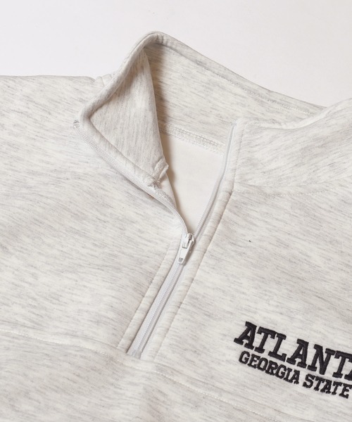 coca（coca）（コカ）の「【WEB限定セール】キッズ　ソフトスウェットハーフジップトップス（スウェット・キッズ・ブラック/ライトグレー・120/130/140/150）」の14枚目の写真