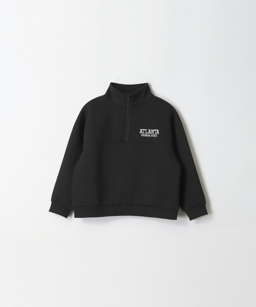 coca（coca）（コカ）の「【WEB限定セール】キッズ　ソフトスウェットハーフジップトップス（スウェット・キッズ・ブラック/ライトグレー・120/130/140/150）」の18枚目の写真