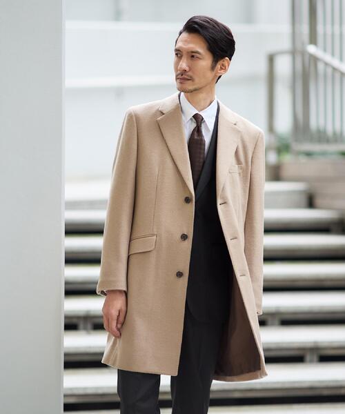 セール】カシミヤブレンド ビーバー調チェスターコート（チェスター