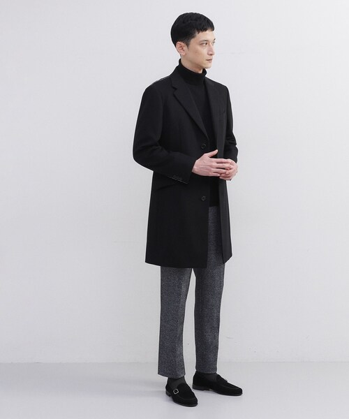 TAKEO KIKUCHI（タケオキクチ）の「カシミヤブレンド ビーバー調チェスターコート（チェスターコート・メンズ・ベージュ系その他/ブラック系・04/03/02/01）」の17枚目の写真