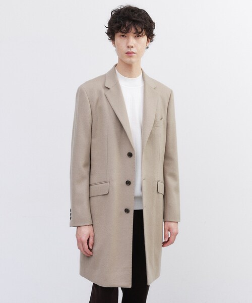 セール】カシミヤブレンド ビーバー調チェスターコート（チェスター