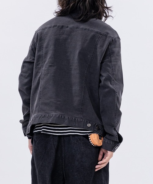 HANES（ヘインズ）の「【3】〔Hanes/ヘインズ〕3rdタイプ ストレッチ デニムジャケット（デニムジャケット・メンズ・ブルー/サックスブルー/スミクロ/ネイビー・MEDIUM/LARGE/X-LARGE）」の11枚目の写真