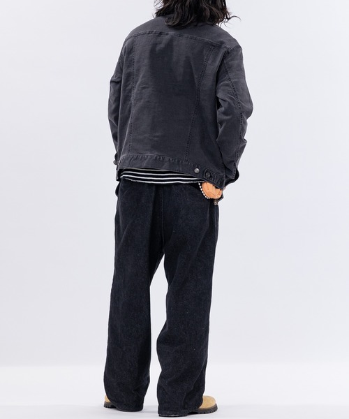 HANES（ヘインズ）の「【3】〔Hanes/ヘインズ〕3rdタイプ ストレッチ デニムジャケット（デニムジャケット・メンズ・ブルー/サックスブルー/スミクロ/ネイビー・MEDIUM/LARGE/X-LARGE）」の14枚目の写真