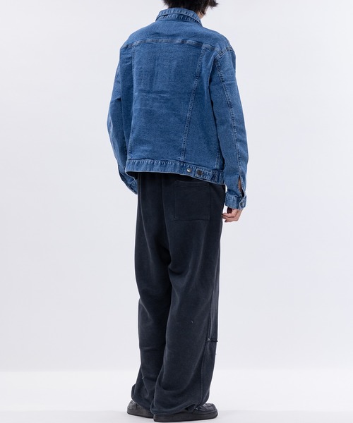 HANES（ヘインズ）の「【3】〔Hanes/ヘインズ〕3rdタイプ ストレッチ デニムジャケット（デニムジャケット・メンズ・ブルー/サックスブルー/スミクロ/ネイビー・MEDIUM/LARGE/X-LARGE）」の8枚目の写真