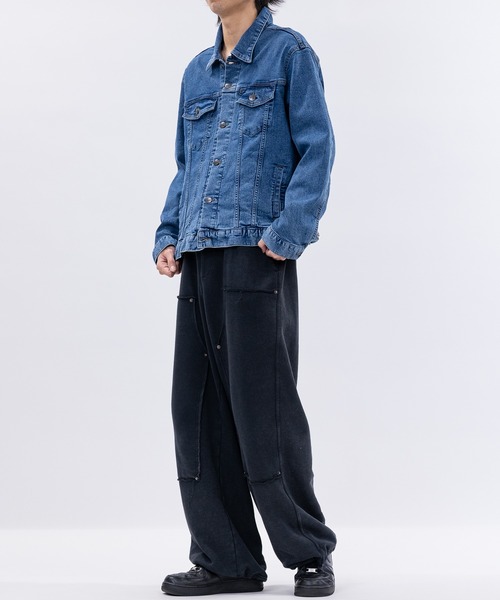 HANES（ヘインズ）の「【3】〔Hanes/ヘインズ〕3rdタイプ ストレッチ デニムジャケット（デニムジャケット・メンズ・ブルー/サックスブルー/スミクロ/ネイビー・MEDIUM/LARGE/X-LARGE）」の7枚目の写真
