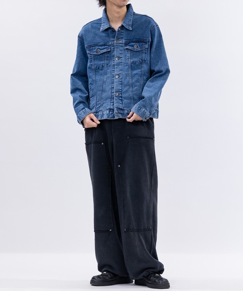 HANES（ヘインズ）の「【3】〔Hanes/ヘインズ〕3rdタイプ ストレッチ デニムジャケット（デニムジャケット・メンズ・ブルー/サックスブルー/スミクロ/ネイビー・MEDIUM/LARGE/X-LARGE）」の6枚目の写真