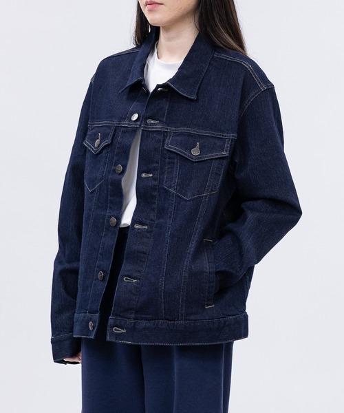 HANES（ヘインズ）の「【3】〔Hanes/ヘインズ〕3rdタイプ ストレッチ デニムジャケット（デニムジャケット・メンズ・ブルー/サックスブルー/スミクロ/ネイビー・MEDIUM/LARGE/X-LARGE）」の16枚目の写真