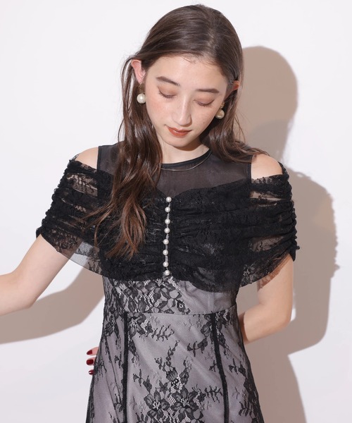 Rirandture オフショルレースマーメイドワンピース オフショルレースマーメイドワンピース | ドレス | Rirandture（リ