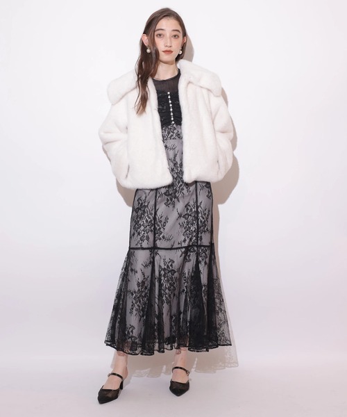 オフショルレースマーメイドワンピース（ワンピース）｜Rirandture（リ