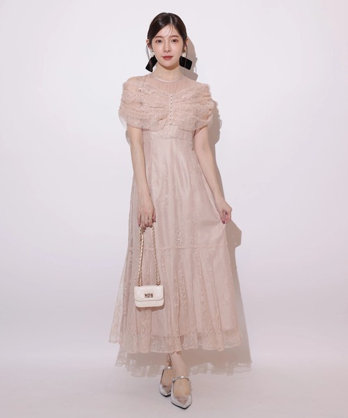 オフショルレースマーメイドワンピース（ワンピース）｜Rirandture（リ