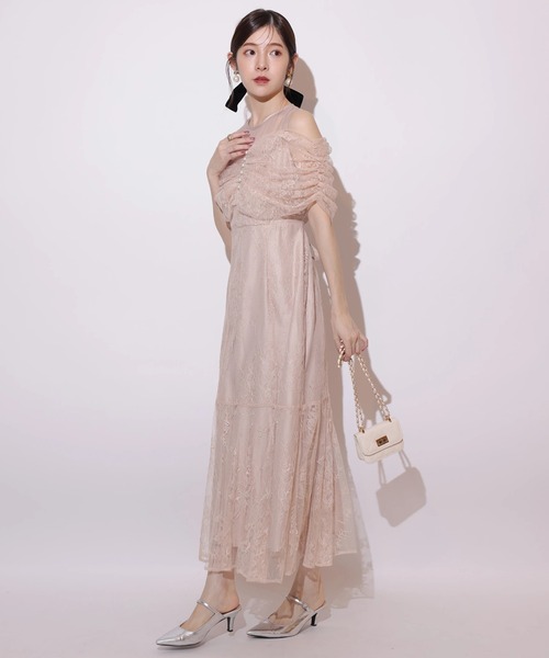 オフショルレースマーメイドワンピース（ワンピース）｜Rirandture（リ