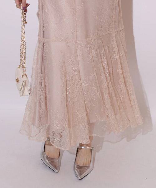 オフショルレースマーメイドワンピース（ワンピース）｜Rirandture（リ