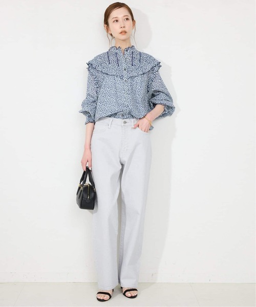 SLOBE IENA(スローブイエナ)の「《WEB限定/追加3》フリルピンタックブラウス(シャツ/ブラウス・レディース・ブルー系その他/ネイビー・FREE)」の22枚目の写真