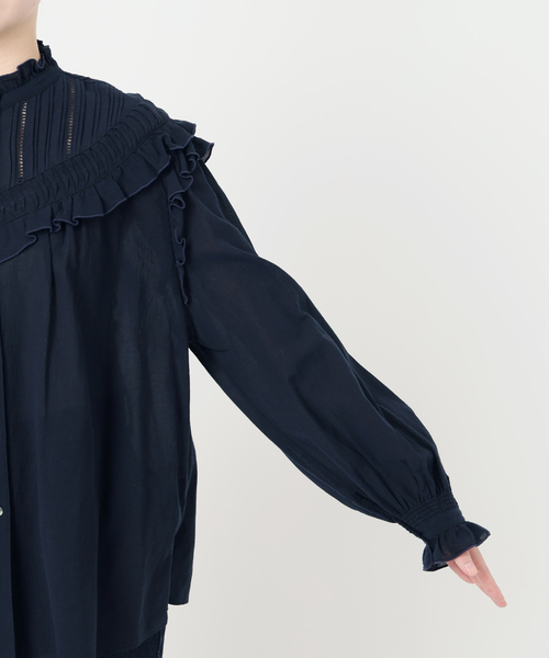 セール】《WEB限定/追加3》フリルピンタックブラウス（シャツ/ブラウス