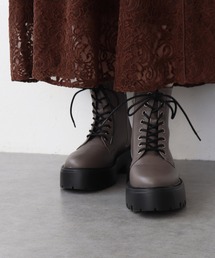 Chiaki Katagiri | ボリュームソールレースアップショートブーツ【CHIAKI KATAGIRI】(ブーツ)