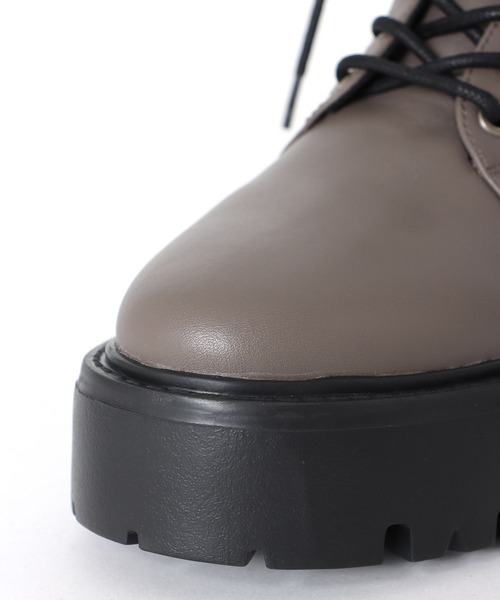 Chiaki Katagiri(チアキカタギリ)の「ボリュームソールレースアップショートブーツ【CHIAKI KATAGIRI】(ブーツ・レディース・グレー・37)」の9枚目の写真