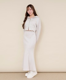 eMutille（エミュティーユ）の「【SET ITEM】bijou punch sweat set up / ビジュー付きポンチスウェットセットアップ（セットアップ）」