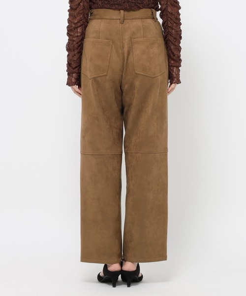 mysty woman（ミスティウーマン）の「フェイクレザーニーキリカエパンツ　600491（スラックス・レディース・ブラック系その他/ブラウン系その他・MEDIUM/SMALL）」の9枚目の写真